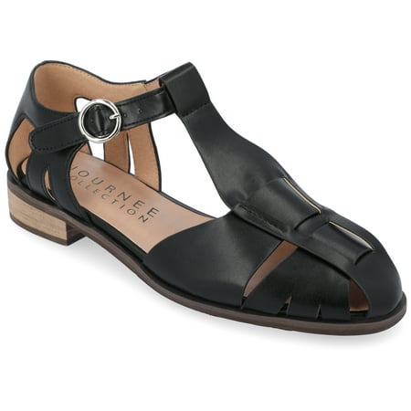 

Journee Collection Womens Azzaria Low Block Heel Square Toe Flats