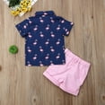 thumbnail image 5 of 2pcs/Set Kids Boys Summer Casual Clothes Tree Print T Shirt Tops+Shorts Outfits, 5 of 5