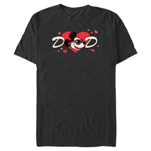 Disney Valentine's Day Dad Gift Family Matching Trip Standard T-Shirt- Short Sleeve Blended T-Shirt for Adults - Customized-Dark Heather