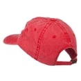 thumbnail image 3 of Bridge Hand Embroidered Washed Cap - Red OSFM, 3 of 5