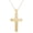 14K Yellow Gold, variant on Men's Gold Cross Pendant in 14K Yellow Gold, Large - No Chain