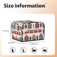 thumbnail image 5 of Lsque Christmas Houses Print 4 Slice Toaster Cover , Kitchen Appliance Dustproof Protector , Toaster Protector Dustproof Kitchen Appliance Cover, 5 of 7