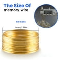 thumbnail image 3 of Jewelry Wire 50 Loops Memory Steel Wire Beading Wire for Jewelry Making Wrap, 3 of 17