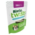 MINTIES Twists Dog Dental Treats for Small Dogs 1030 lbs, Vanilla and