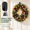 thumbnail image 4 of Heavy Duty Magnetic Wreath Hanger for Front Door, Scratch-Free Strong Suction Hook for Refrigerator, Kitchen and Holiday Decor, 1-Piece, 4 of 6