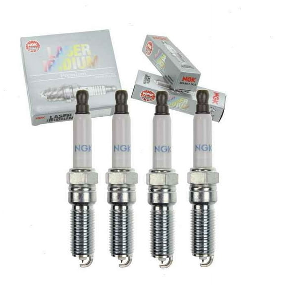 4 pc NGK Laser Iridium Spark Plugs compatible with Buick Encore 1.4L L4 2016-2019