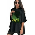 thumbnail image 3 of Plus Size Shirt for Women Black Tops for Women Oversized Short Sleeves Shirt for Women Duck T Shirt Crewneck Shirt for Women L, 3 of 5