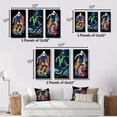 thumbnail image 4 of Designart "Flowing Through the Urban on a Skateboard V" Sports Framed Wall Art Set Of 3 - Multi-Color Skateboard Frame Canvas Set For Living Room Decor, 4 of 7