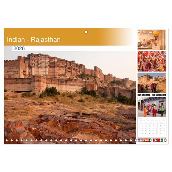 Indian - Rajasthan (Monthly Wall Calendar 2026 11.7 x 16.5 (open)), CALVENDO 14 Month Calendar