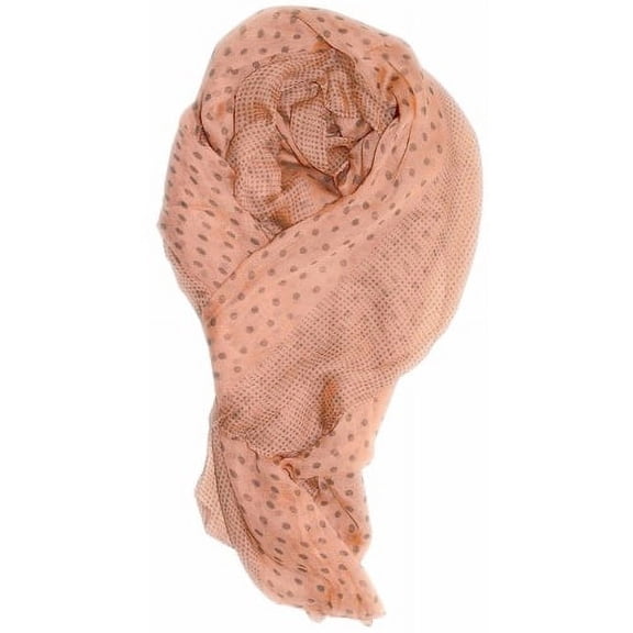 Peach Couture Soft Lightweight Fashion Charming Polka Dot Sheer Scarf Shawl Wrap