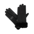 thumbnail image 5 of Isotoner Women's Ultraplush Spandex Gloves with Faux Fur Cuff, Black, L/XL, 5 of 7