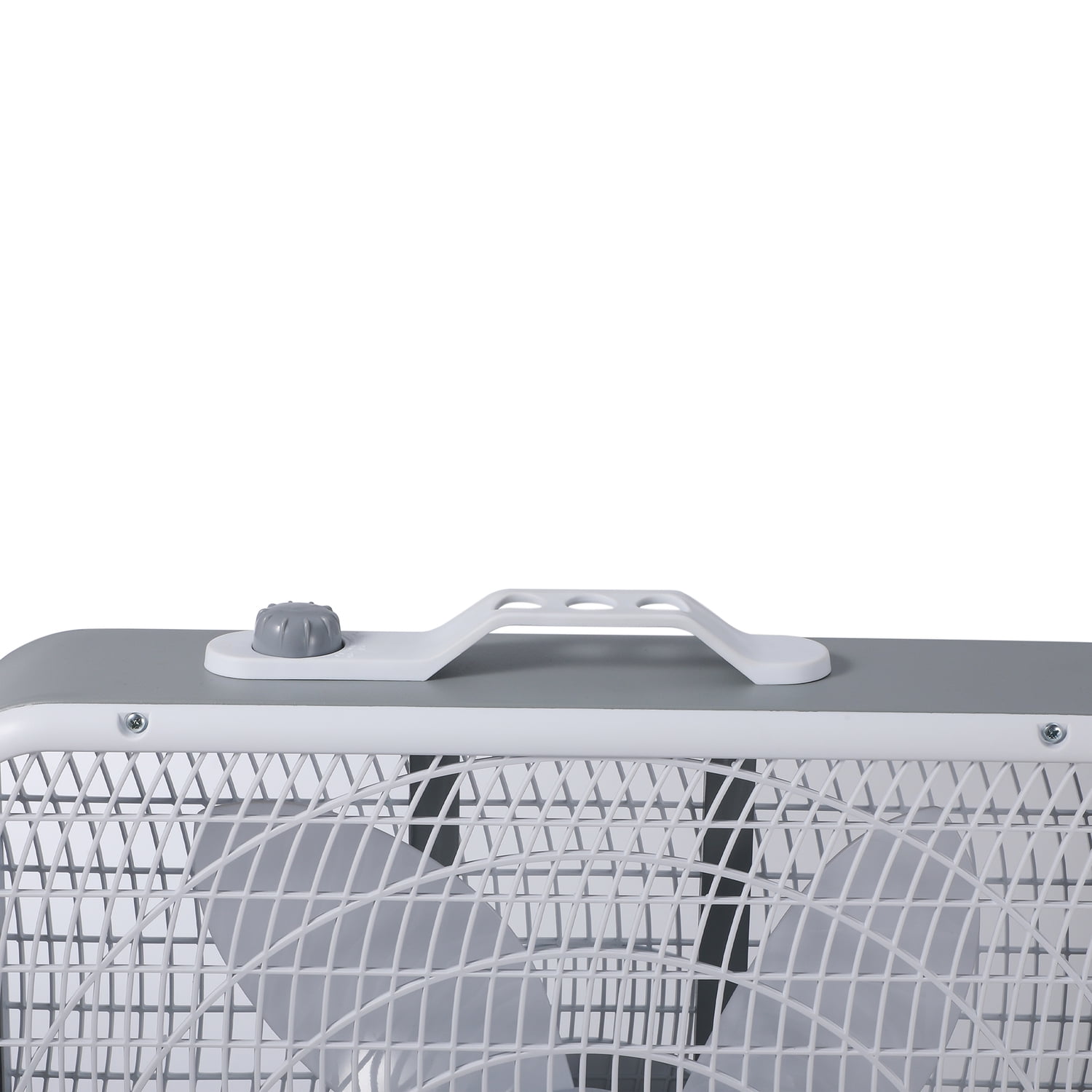 BLACK+DECKER BFB20SW 20-In. 3-Speed Portable Box Fan with Carrying Handle and Recessed Cord Storage, White