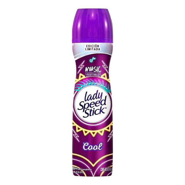 Desodorante Antitranspirante Lady Speed Stick Cool Orchid en aerosol 48 hs de protección contra el mal olor 91 g