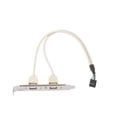 thumbnail image 2 of Línea De Conexión Adaptador de cable de cabecera de placa base de 2 puertos USB 2.0 hembra a 9 pines para PC, 2 of 6