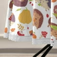 thumbnail image 5 of SKYSONIC Cute Hedgehogs Round Tablecloth 60inch Indoor Wrinkle Free, Autumn Pumpkin Circular Lace Table Cover Washable for Kitchen Party BBQ Dining Decor, 5 of 7
