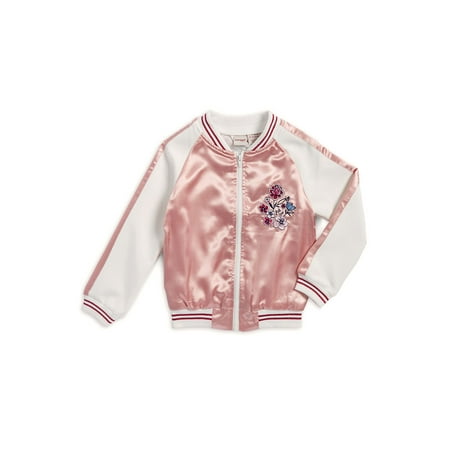 Marc New York Quilted Jacket - Girl's Embroidered Sweat Jacket