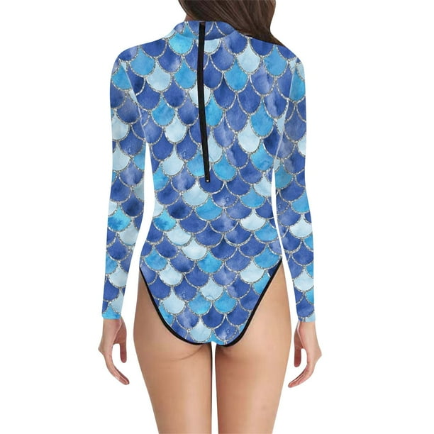 MKLEKYY Traje De Baño Mujer Natacion Summer Women'S Fish Scale Print Swimsuit Combination Of Fashion And Comfort