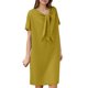 thumbnail image 1 of Vestido largo bohemio con cuello en V, corte en A y volantes en capas para mujer - Vestido de verano con estampado floral y largo hasta los tobillos, 1 of 5