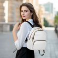 thumbnail image 6 of JIALIOU Mini Backpack Purse for Women Quilted Casual Daypack Small Travel Shoulder Bag, White, 6 of 7