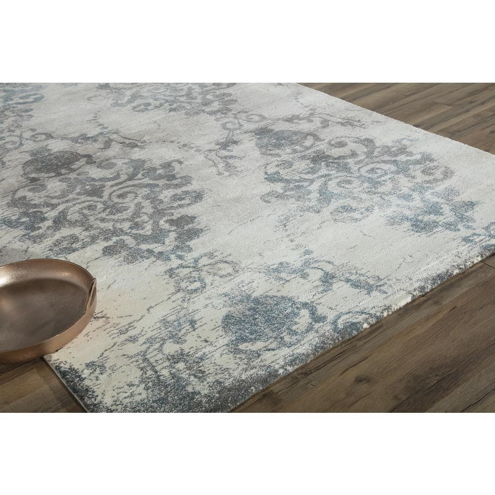 Rugs America Brighton Collection Ivory Stone BH100A Transitional Oriental Area Rug 8' x 10'