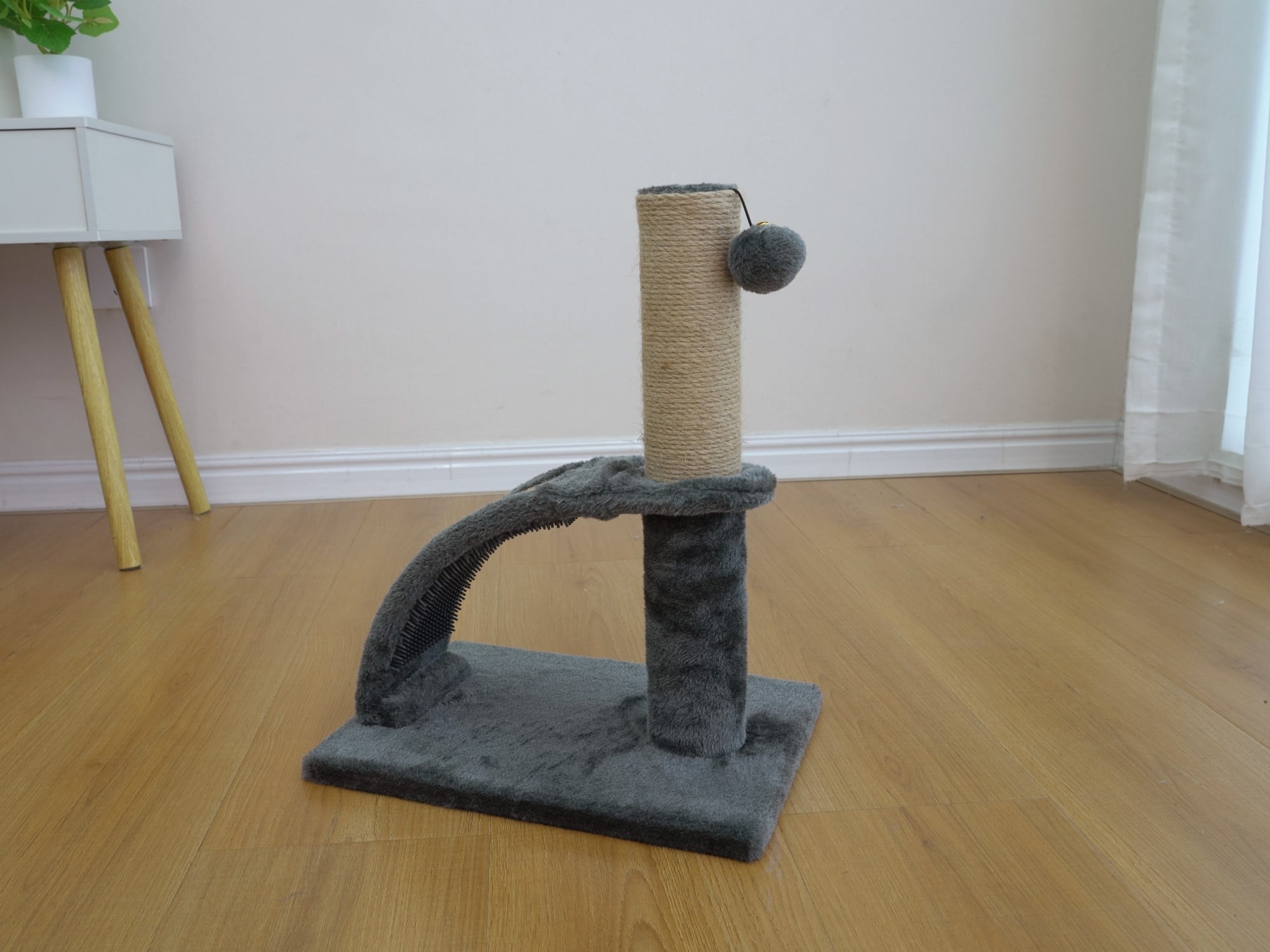 Vibrant Life 2-in-1 Cat Scratching Post, Dark Gray