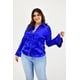 thumbnail image 1 of Blusa manga poeta Roman Fashion 1010 Azul rey Talla 42, 1 of 7