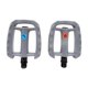 thumbnail image 1 of Pedales de plataforma para bicicleta de montaña, componentes antideslizantes, pedal ancho y plano. Gris, 1 of 9