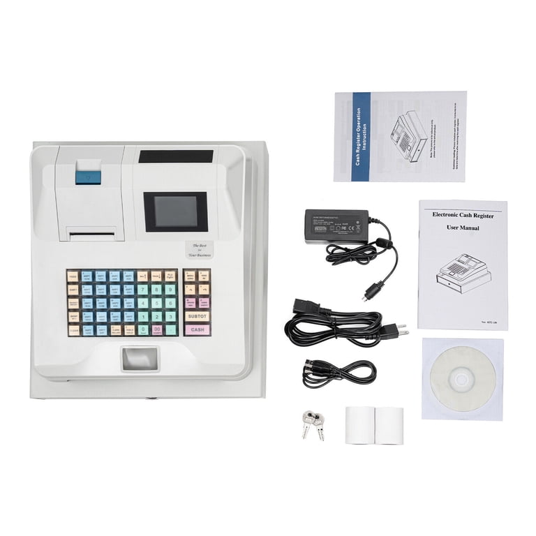 CNCEST Electronic Cash Register with Programmable Barcode Scanner