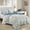 Blue, variant on ESCA 3-Piece Teige Olive Mushroom Bedspread Set with 2 Pillow Shams, Mushroom Quilt Set Queen Size