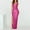 Hot Pink, variant on WILLBEST Dress Women's Sexy Suspender Slim Sequin Long Dress Evening Gown