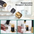 thumbnail image 5 of Wowow 8 in. Widespread 2-Handle High-Arc Spout Bathroom Sink Faucet with Pop-Up Drain in Black and Gold, 5 of 8