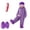 A#05-Dark Purple, variant on Silly Big Mouth Monster Onesie with Comb, Funny Big Mouth Monster Onesie, Soft Plush Loungewear with Shoes