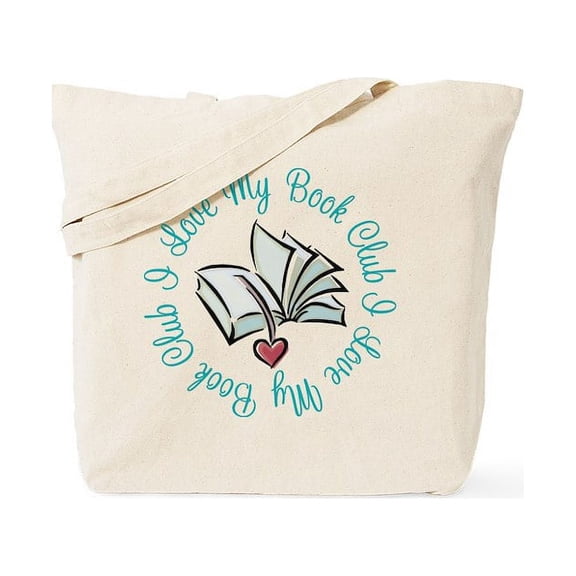 CafePress - I Love My Book Club Tote Bag - Unisex Canvas Tote Bag, Beige, 1-Piece