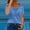Blue#3, variant on LEBONYARD Womens Tops Plus Size,Fashion Women's Summer V-Neck Casual Lace Patchwork Solid Caims Blouse Top Wine S