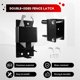 thumbnail image 4 of Bidirectional Lockable Latch Double-Sided Fence Latch Door Latch, 4 of 5