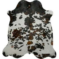 Genuine Cowhide Rug - Natural Cow Leather Rugs for Bedroom & Area Rug Living Room - Real Cowhide Rug for Western Home Decor - Original Tricolor Cow Hide Rugs Collection