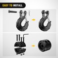 thumbnail image 2 of Atv Winch Hook Forged Steel Winch Hook 3/8" Grade 70 Safety Latch Winch Cable Hook... Shackle Holder 2 of 13