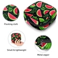 thumbnail image 3 of Watermelon Pad Bag Period Bag Small Travel Pouch - Ideal Sanitary Napkin Storage Solution for School - Velvet, Sponge, Oxford Fabric - 4.7x6.6x6.6 in, 3 of 6