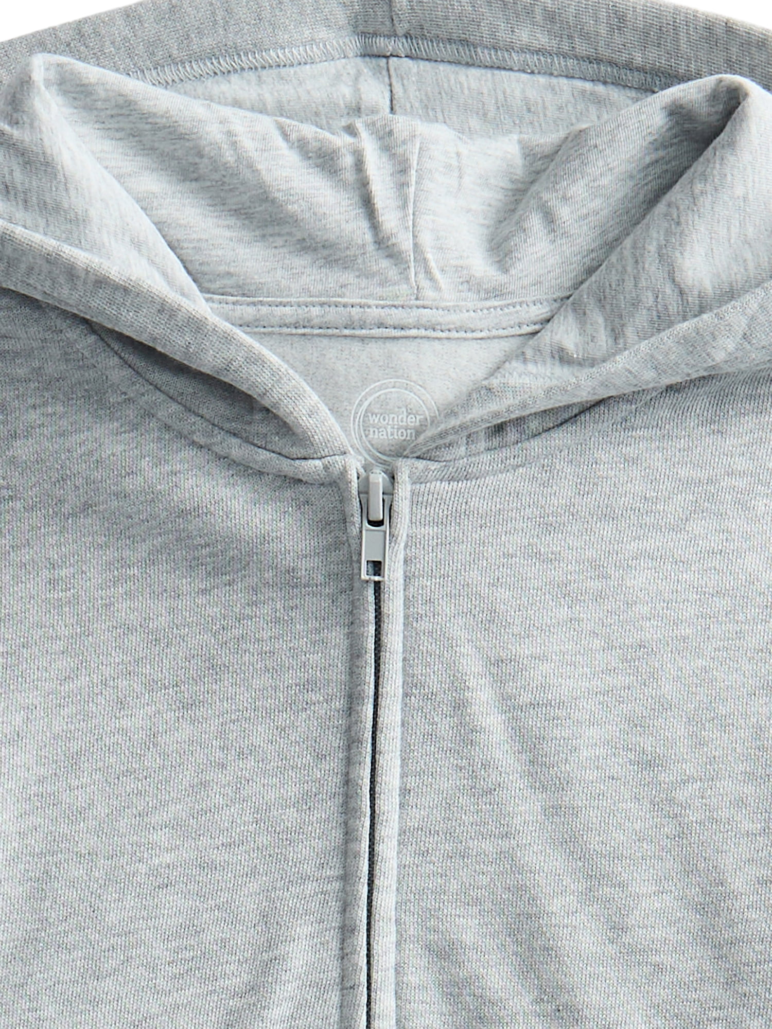 Wonder Nation Kids Full Zip Fleece Hoodie, Sizes 4-18 & Husky