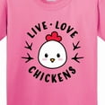 thumbnail image 4 of Inktastic Live Love Chickens Youth T-Shirt, 4 of 5