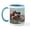 White/Blue Inside, variant on CafePress - Helaine's Hippo Mug - 11 oz Ceramic Mug - Novelty Coffee Tea Cup