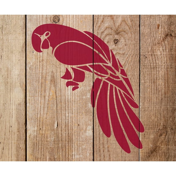 Parrot Stencil - Art and Wall Stencil (6"x6")