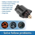 thumbnail image 6 of Unique Bargains Car Idle Air Control Valve for Buick Century 2.2L 1993-1996 Replace No.17112898 IACV Idle Motor Idle Air Control Valve, 6 of 7