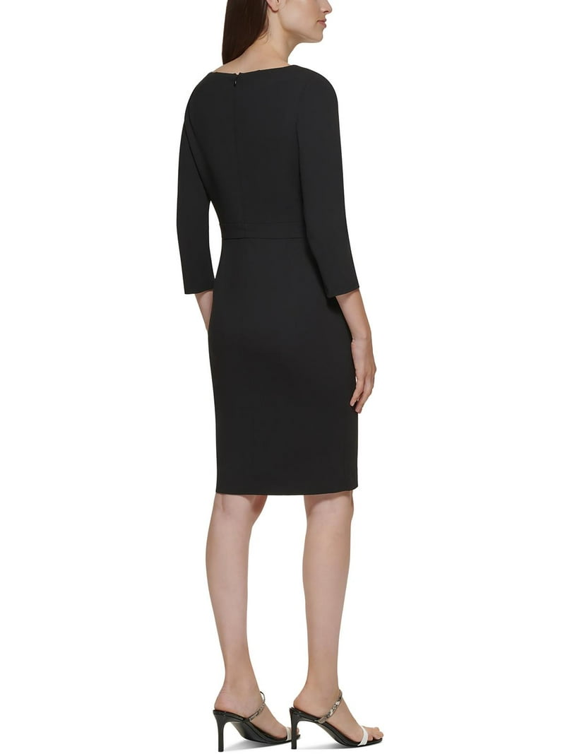 calvin klein sheath dress Calvin Klein Scuba Crepe Sheath Dress