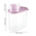 thumbnail image 3 of EIMELI 1.9L Food & Cereal Storage Container Plastic Kitchen Organizer Bin with Pouring Spout  Rice Airtight Dry Food Storage Container Set  Measuring Cup Lid  Ideal for Dry Food  Rice, 3 of 9