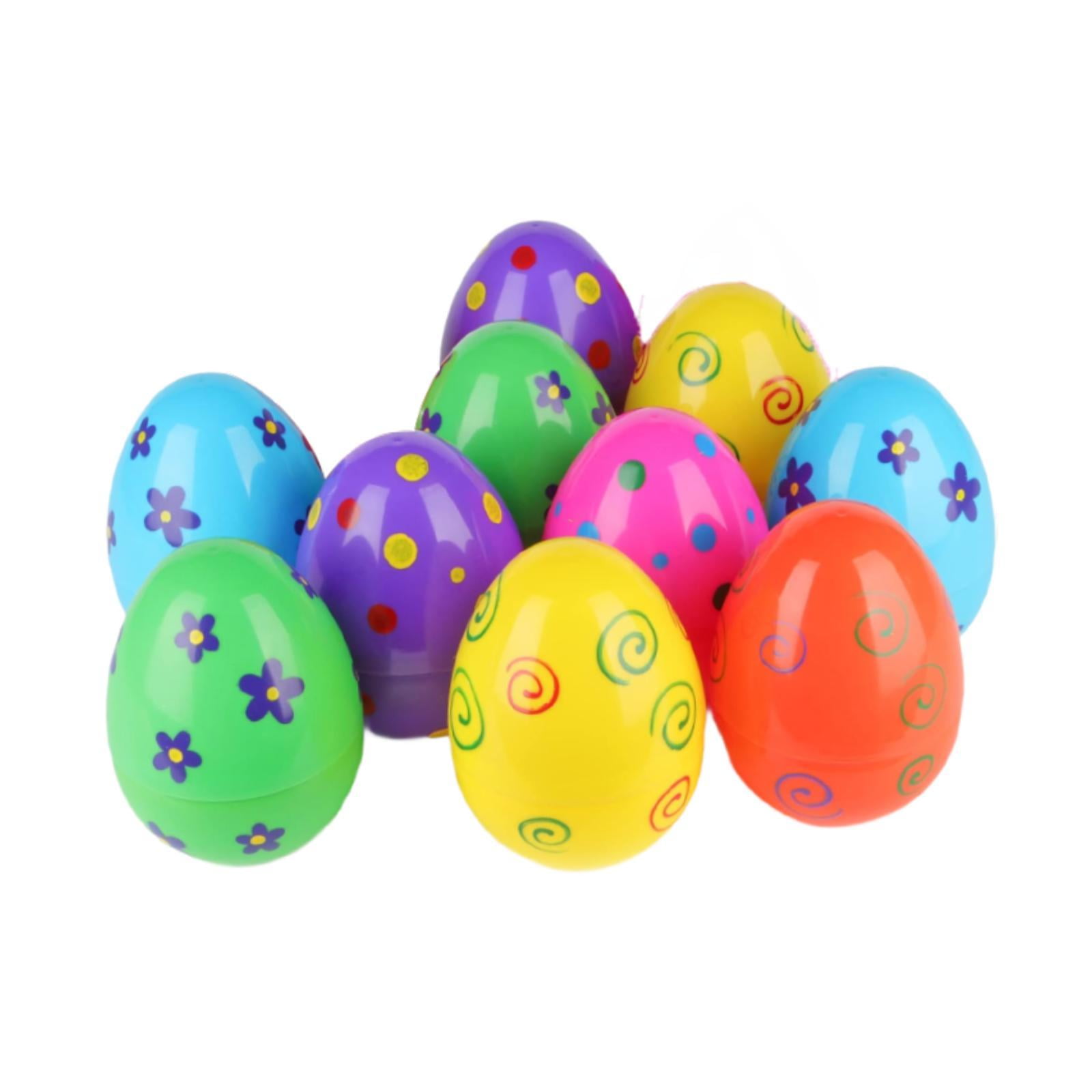 balikha 10Pcs Fillable Easter Eggs DIY Decorations Party Favors Creative Empty Easter Eggs for Gift Bag Fillers Easter Egg Girls