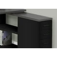 thumbnail image 4 of Monarch Specialties Computer Desk, Home Office, Corner, Left, Right Set-up, Storage Drawers, L Shape, Work, Laptop, Metal, Laminate, Black, Grey, Contemporary, Modern, 4 of 4