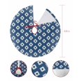 thumbnail image 7 of Blue Boho Christmas Tree Skirt 48 Inches Large Christmas Skirt Tree, Southwestern Geometric Abstract Art Tree Skirt Christmas Decorations for Fireplace Party Holidays Indoor Outdoor, 7 of 7