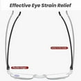 thumbnail image 5 of Blue Ease Optics Glasses, Clear Automatic Zoom Reading Eyeglasses, Smart Look Far and Near Blue Glasses（Clear）, 5 of 7