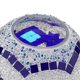 thumbnail image 4 of Lámpara De Techo Con Pantalla De Cristal De Estilo Turco, Lámpara De Araña, Pantalla Azul Sunnimix Pantalla de luz de ventilador de techo, 4 of 8